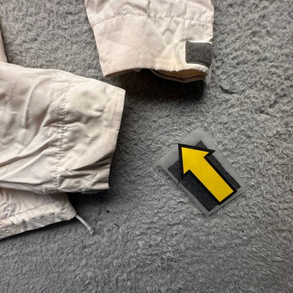 Helly Hansen Vancouver Rain Jacket Cream Beige Women Medium Rain Full Zip Hooded - Picture 14 of 15